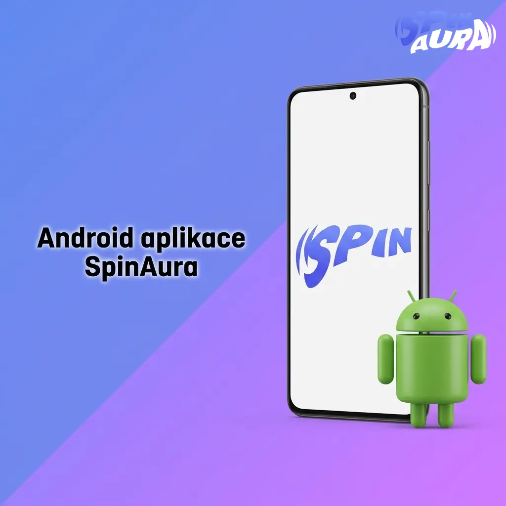 Android aplikace SpinAura zdarma ke stažení pro sázení a kasinové hry na telefonech s Androidem 8.0 a novějším
