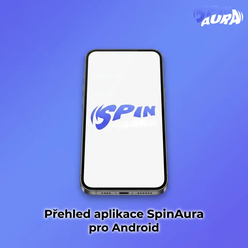 Screenshot aplikace SpinAura pro Android s přehledem kasina, sázek a bonusů ke stažení zdarma