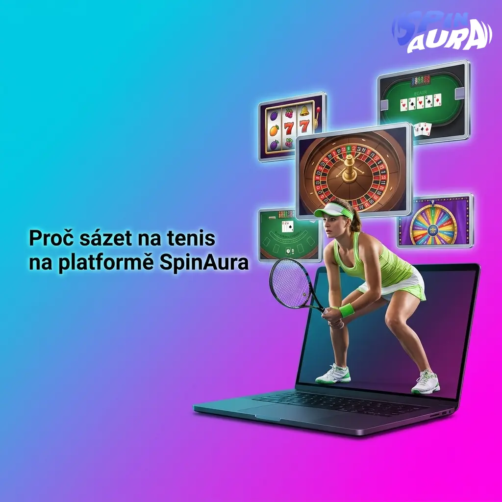 Tenisové sázení na SpinAura: kurzy, live streaming, cash out a statistiky hráčů pro ATP a WTA zápasy