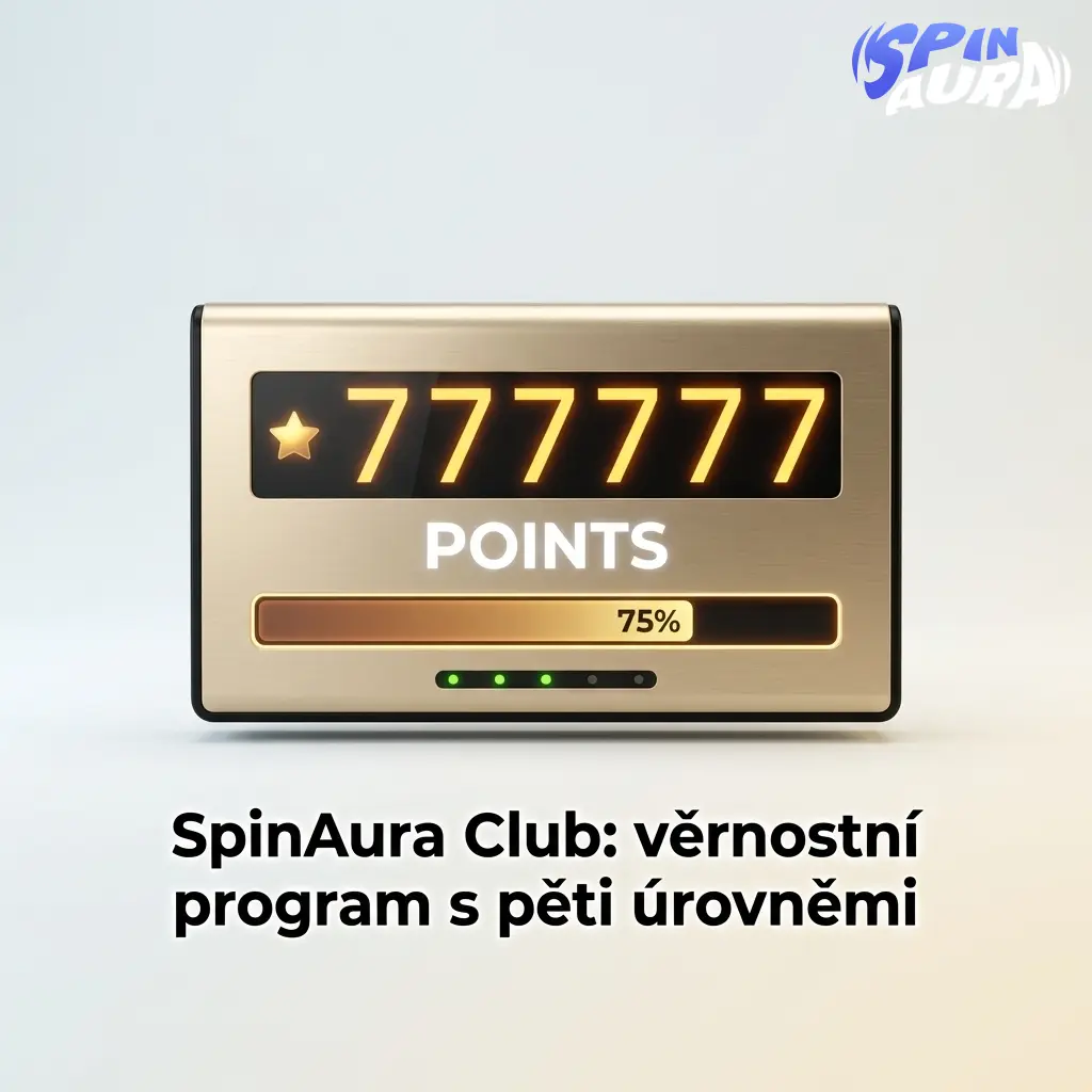 SpinAura Club: věrnostní program s pěti úrovněmi Bronze, Silver, Gold, Platinum a Diamond a bonusy za body
