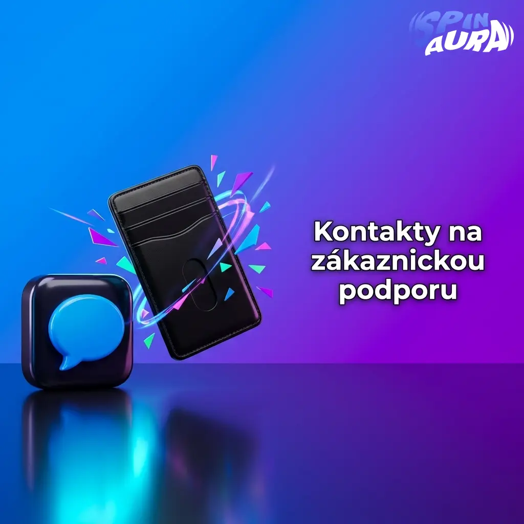 Kontakty na zákaznickou podporu SpinAura – živý chat, e-mail a centrum nápovědy dostupné 24/7 česky i anglicky