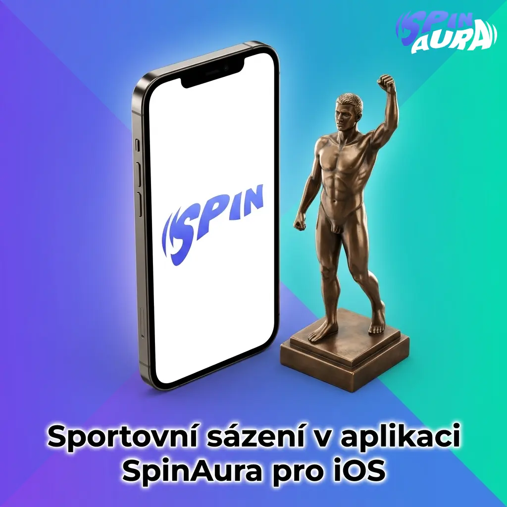 Sportovní sázení v aplikaci SpinAura pro iOS s živými kurzy na fotbal, tenis, hokej a další sporty