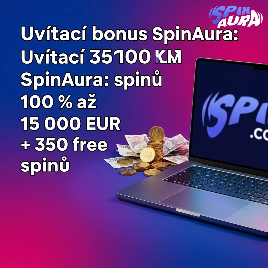 Uvítací bonus SpinAura: 100 % až 15 000 EUR a 350 free spinů na Gates of Olympus s kódem AURA