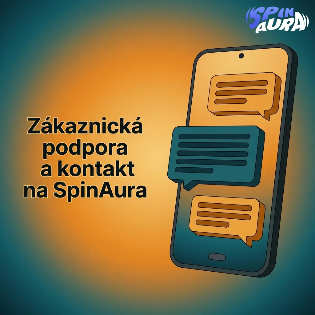 Zákaznická podpora SpinAura – nepřetržitý kontakt přes live chat, e-mail, FAQ a formulář 24/7