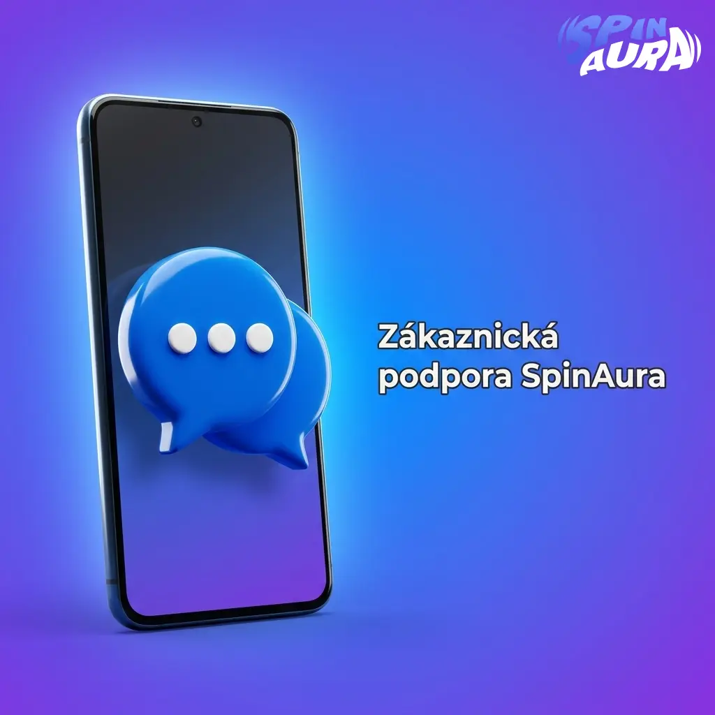 Zákaznická podpora SpinAura – pomoc s výběrem prostředků přes živý chat, e-mail nebo centrum nápovědy